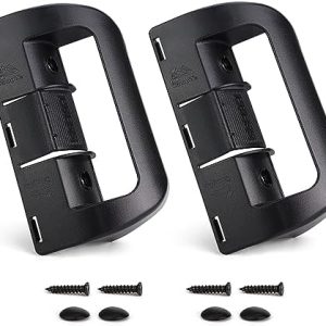 Dometic RV Refrigerator Door Latch - Durable Black Latch for Camper & Motorhome - Easy Installation with Screw Covers -